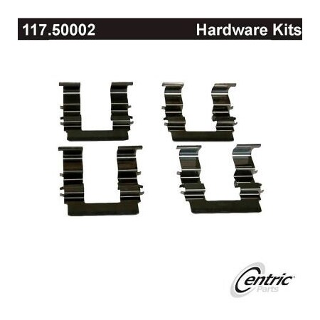 Centric Disc Brake Hardware Kit, Parts 117.50002